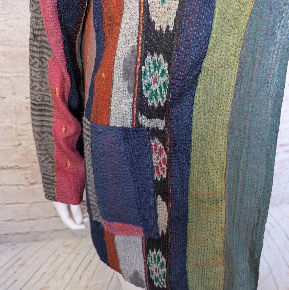 Mieko Mintz lightweight reversible Multicolor Pat… - image 7